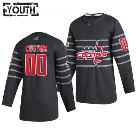 Camisola Washington Capitals Personalizado Cinza Adidas 2020 NHL All-Star Authentic - Criança